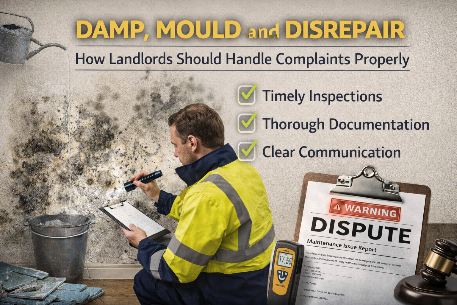 Damp, Mould and Disrepair: How Landlords Should Handle Complaints Properly