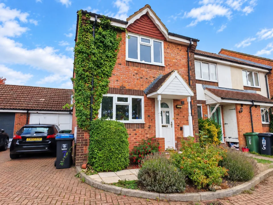 Exterior of the terraced home on Corfe Close, Hemel Hempstead